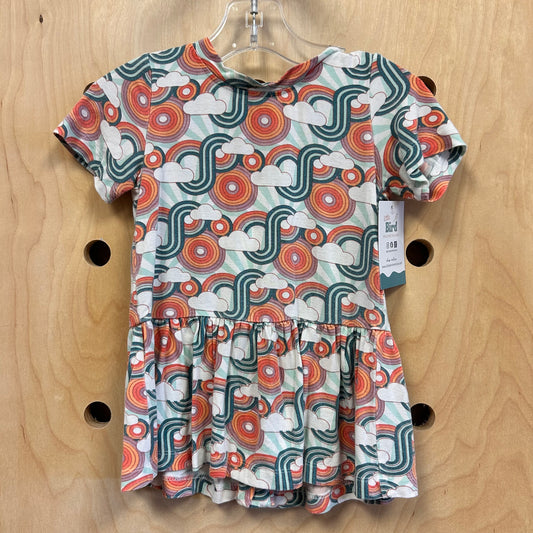 Pink/Teal Clouds Modal Tee