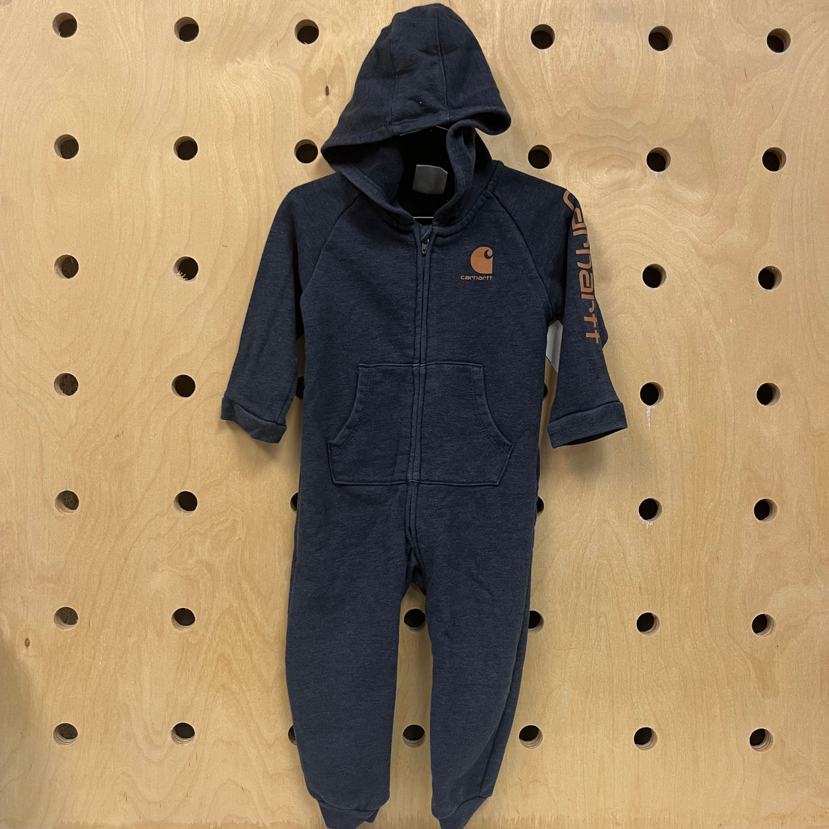 Blue Heathered Carhart Romper