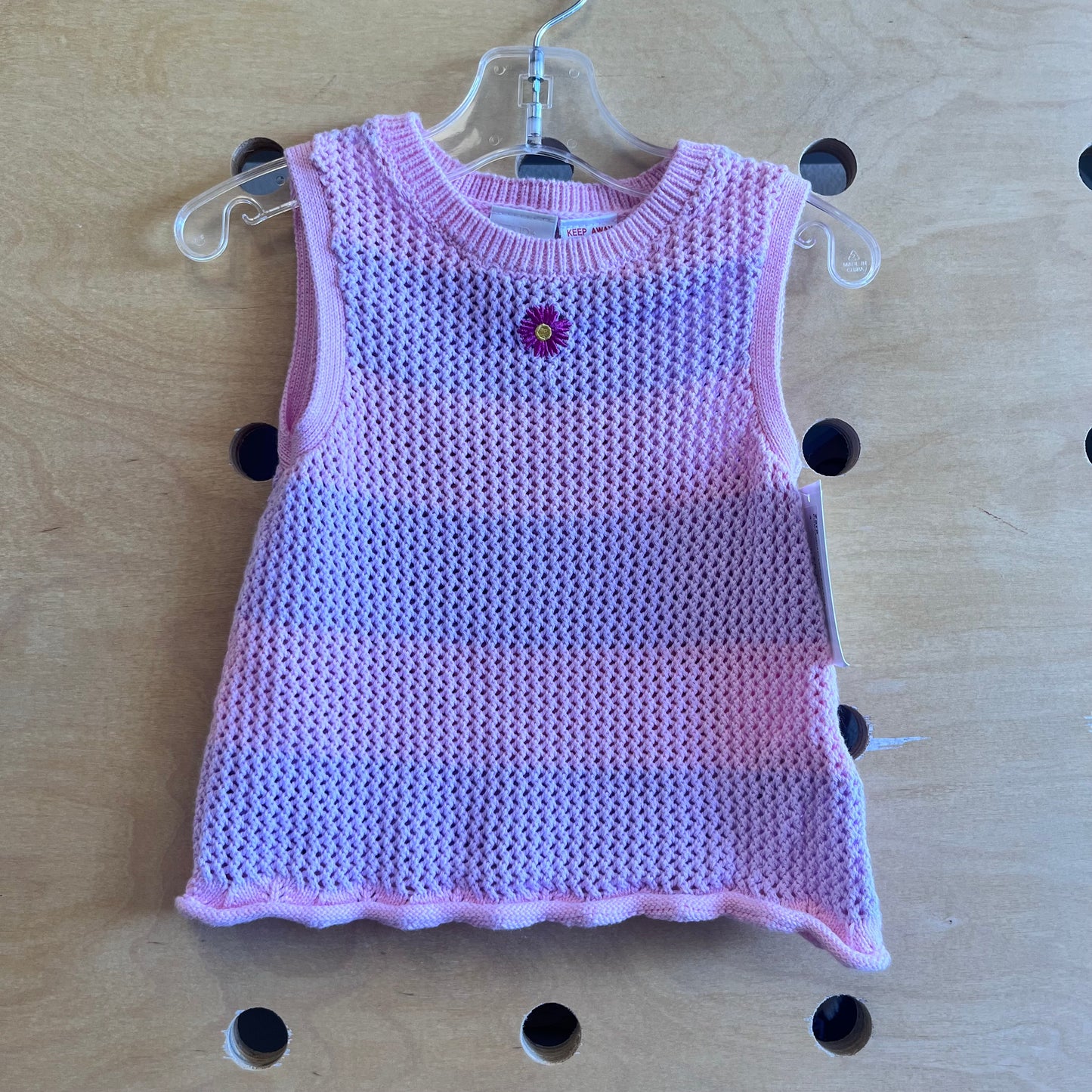 Pink/Lavender Loose Knit Tank