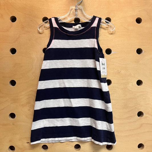 Blue & White Striped Dress
