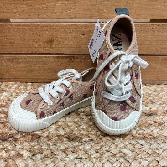 Beige Canvas Sneakers