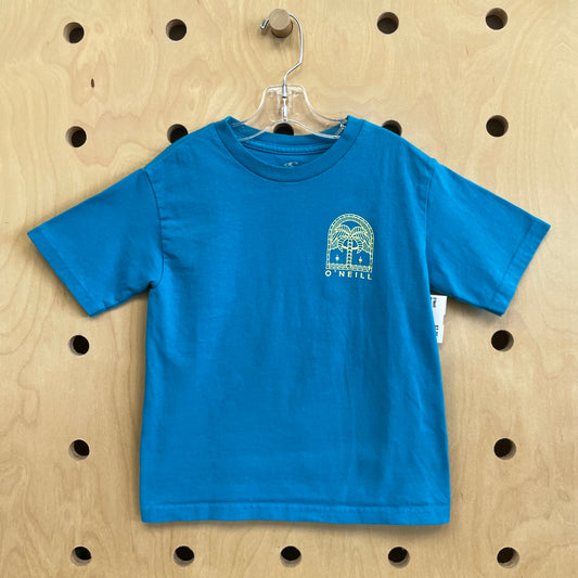 Blue Palm Tree Tee
