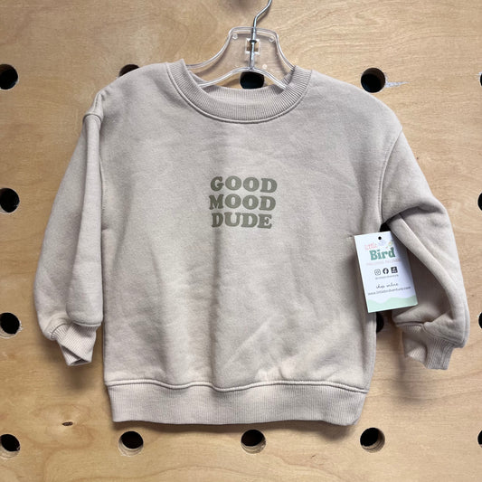 Cream 'Good Mood Dude' Pullover