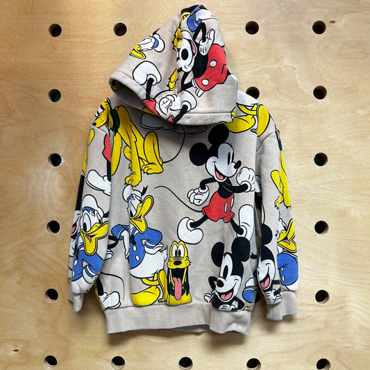 Tan Mickey & Friends Hoodie