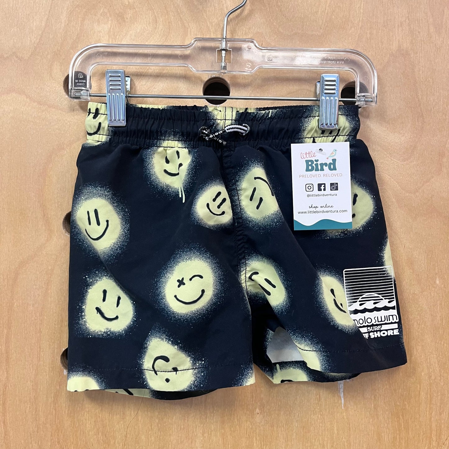 Black Smileys Swm Shorts