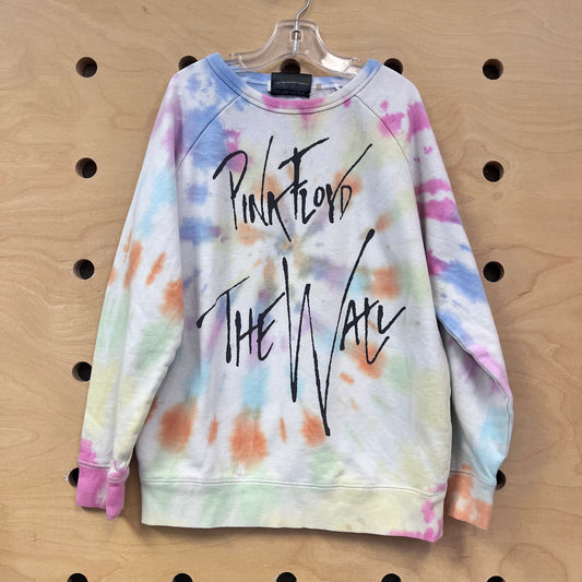 Pastel Tie Dye Pink Floyd Pullover