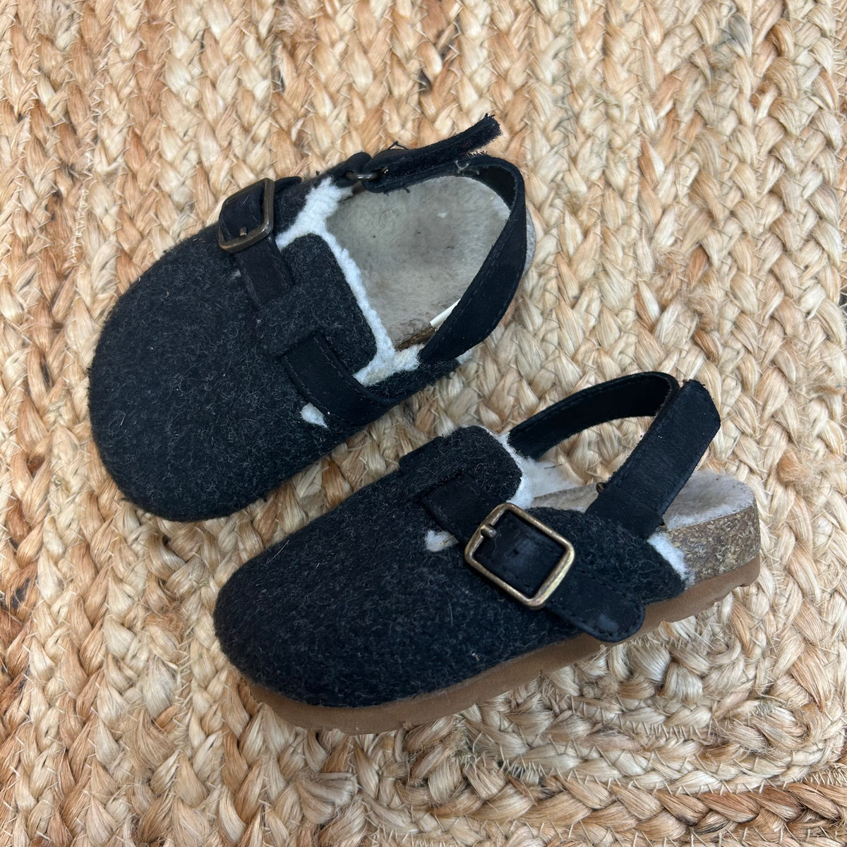 Black Lined Mules