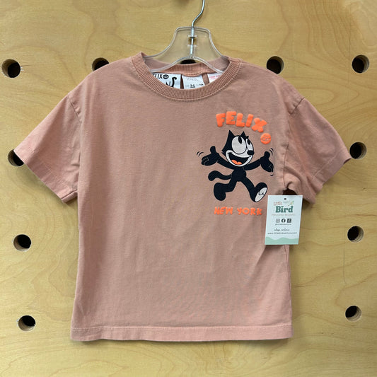 Pink Felix the Cat Tee