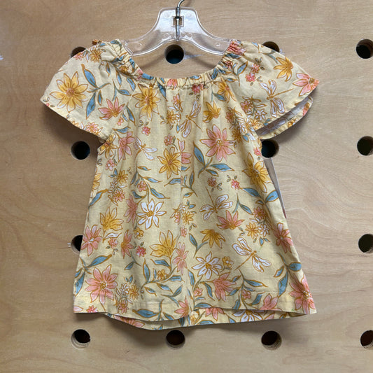 Yellow/Pink Floral Tee