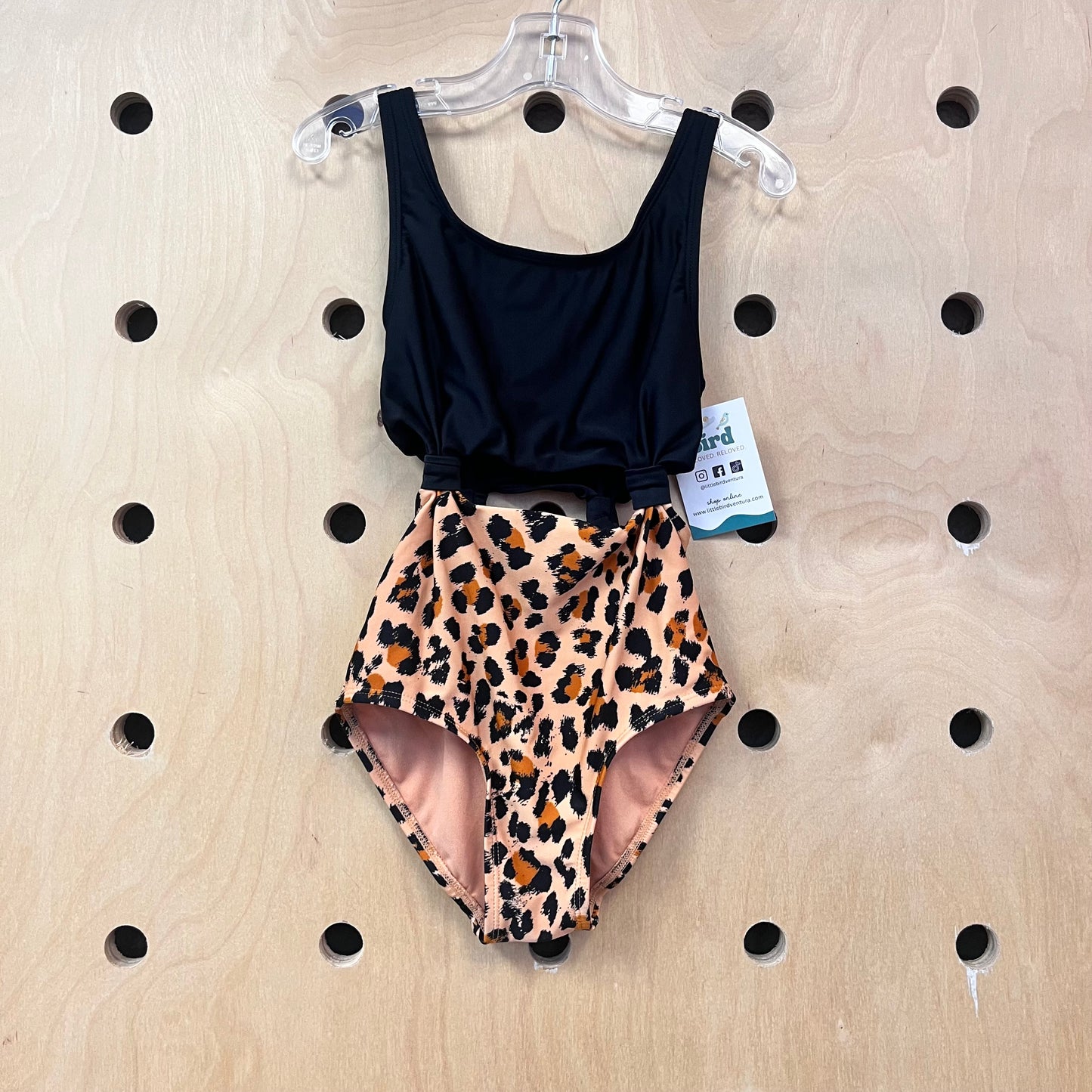 Black & Tan Animal Print Swimsuit