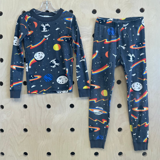 Organic Grey Rainbow Planets Pajamas