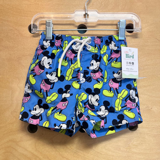Blue Mickey Mouse Swim Trunks