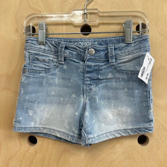 Denim Celestial Unicorn Shorts
