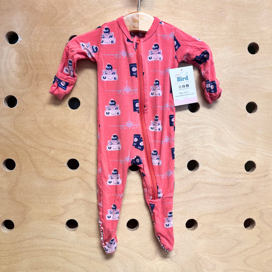 Orange Travel Bamboo Footies