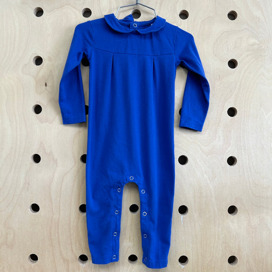 Royal Blue Collared Romper