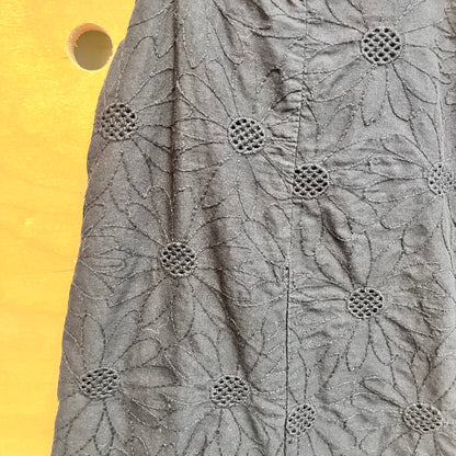 Lined Open Stitch Sunflowers Romper