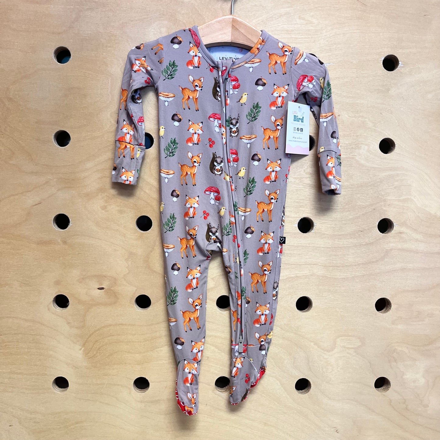 Brown Mushroom/Deer Footies
