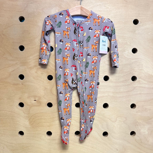 Brown Mushroom/Deer Footies