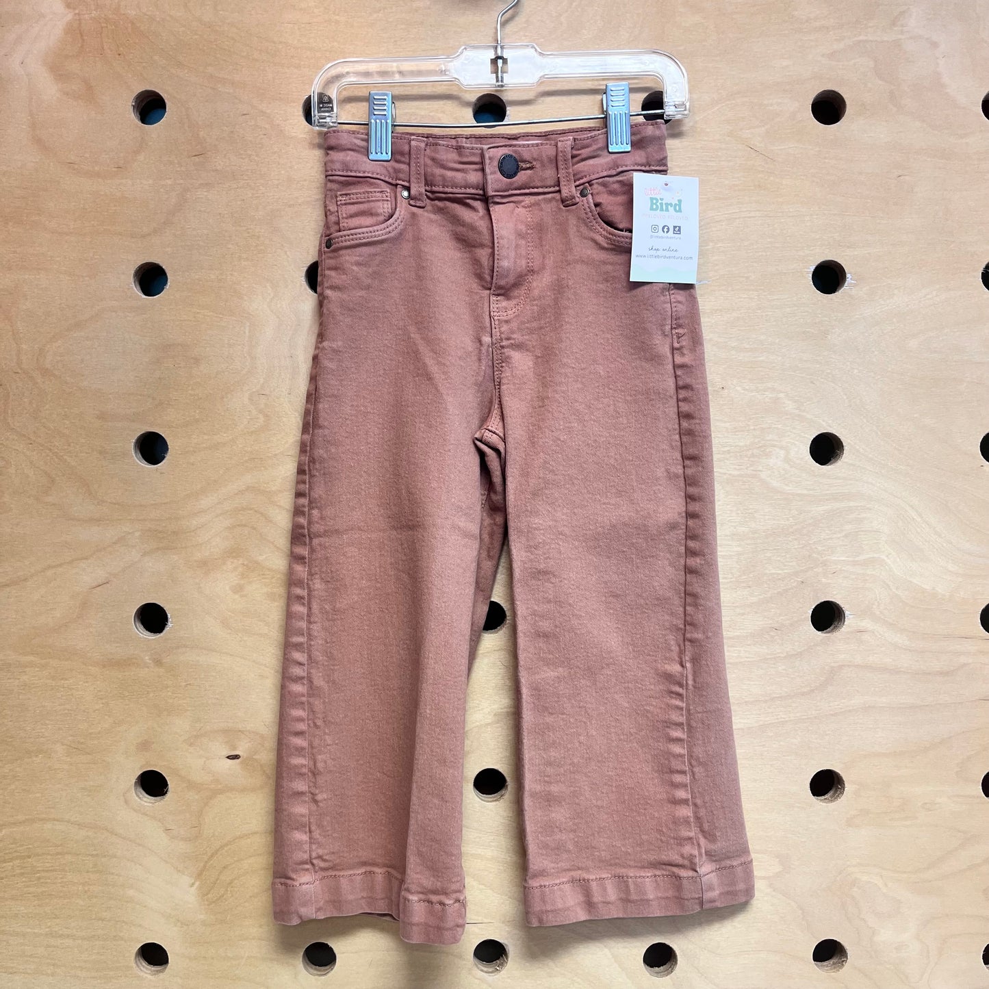 Brown Wide Leg Denim