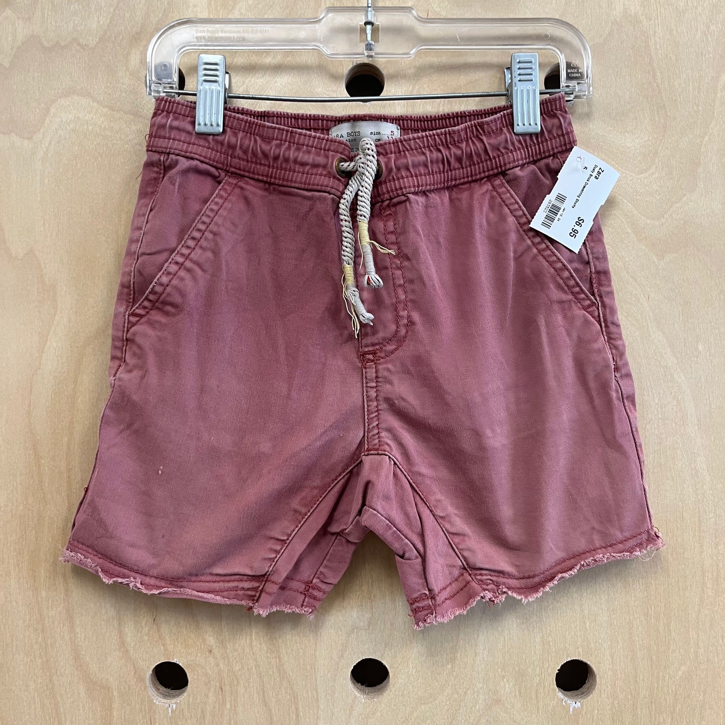 Dusty Brick Drawstring Shorts