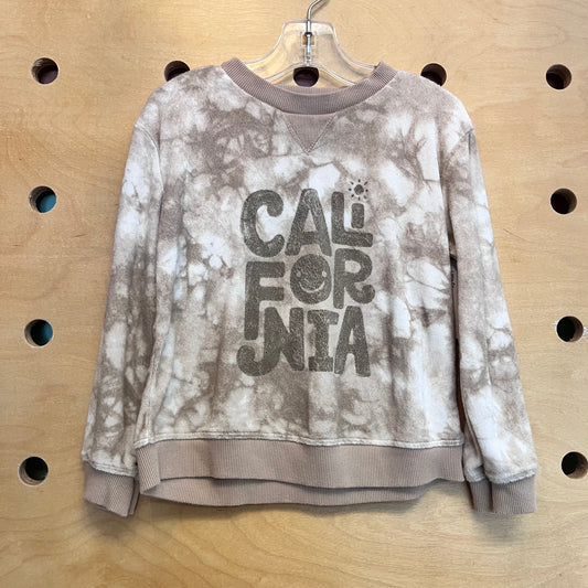 Tan Tie Dye 'California' Terry LS