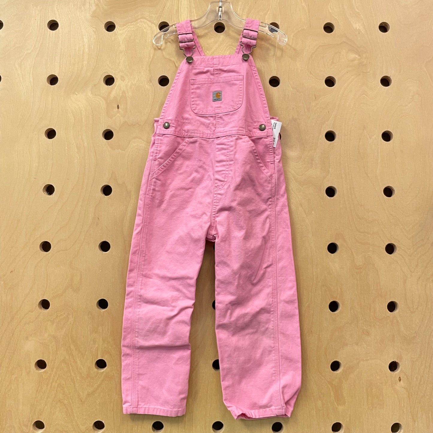 Pink Denim Overalls