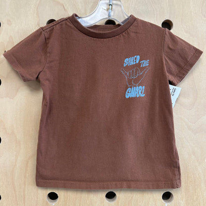 Brown Shred the Gnarl Tee