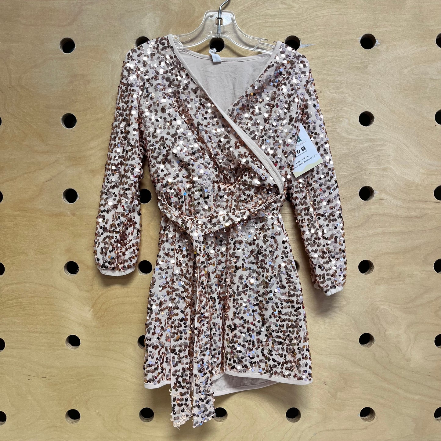 Baby Pink Sequin Dress