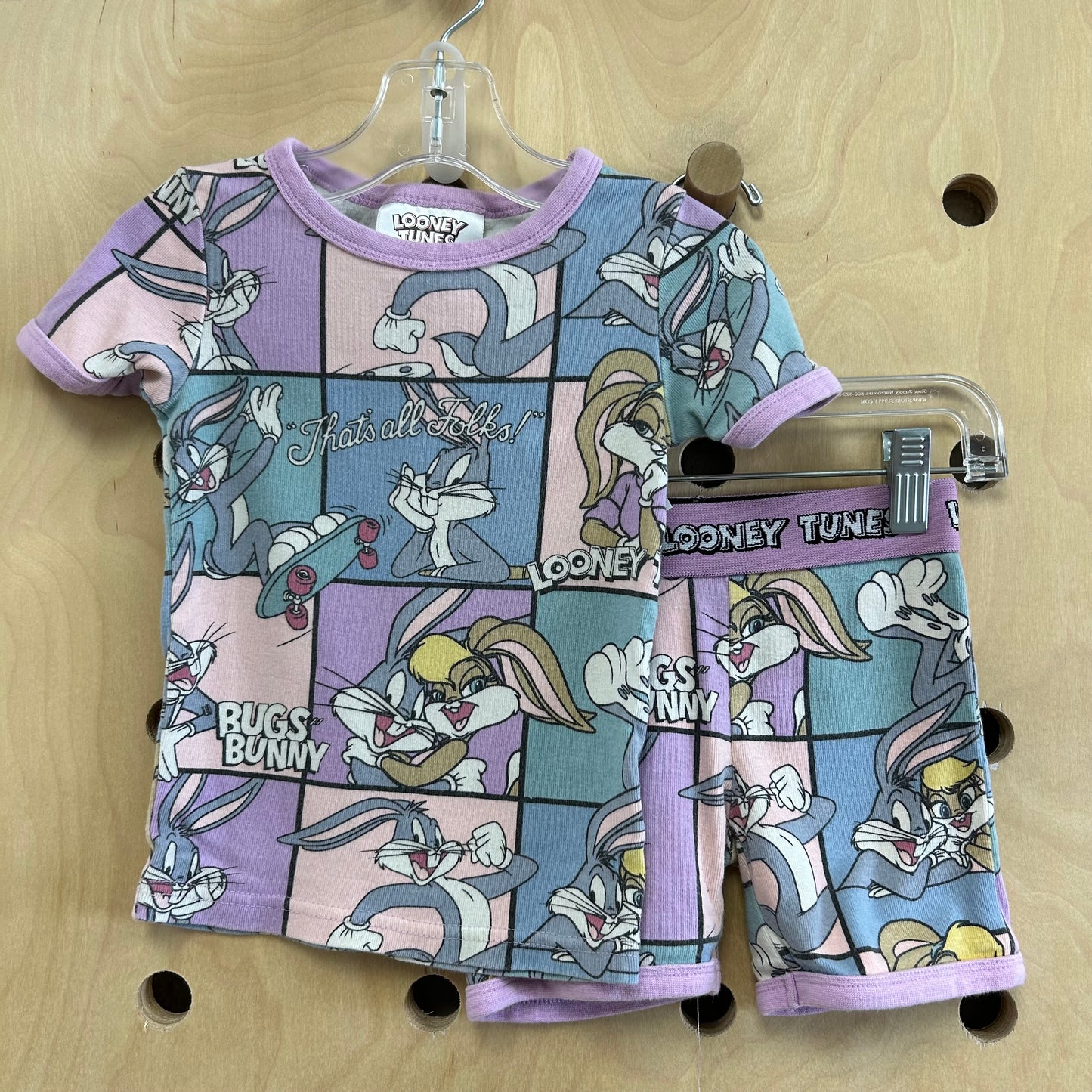 Lavender That's All Folks Pajamas