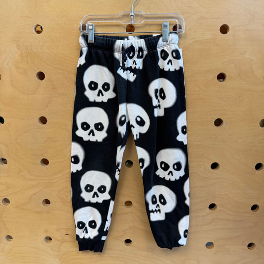 Black Skulls Drawstring Joggers