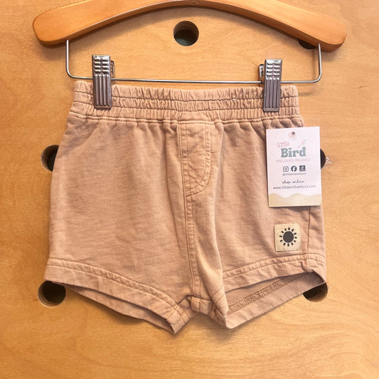 Tan Sun Patch Soft Shorts