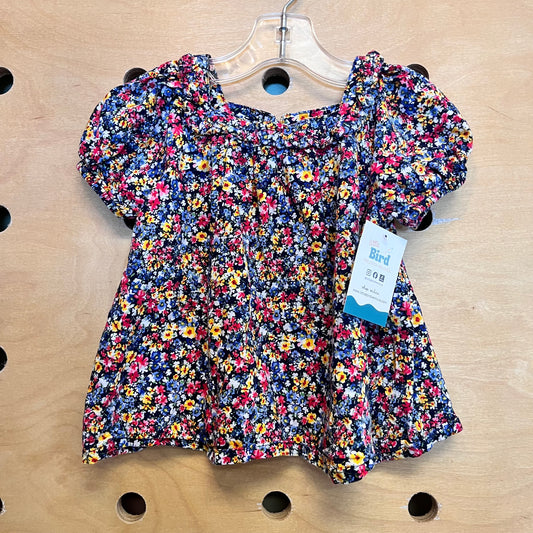 Navy/Yellow Floral Tee
