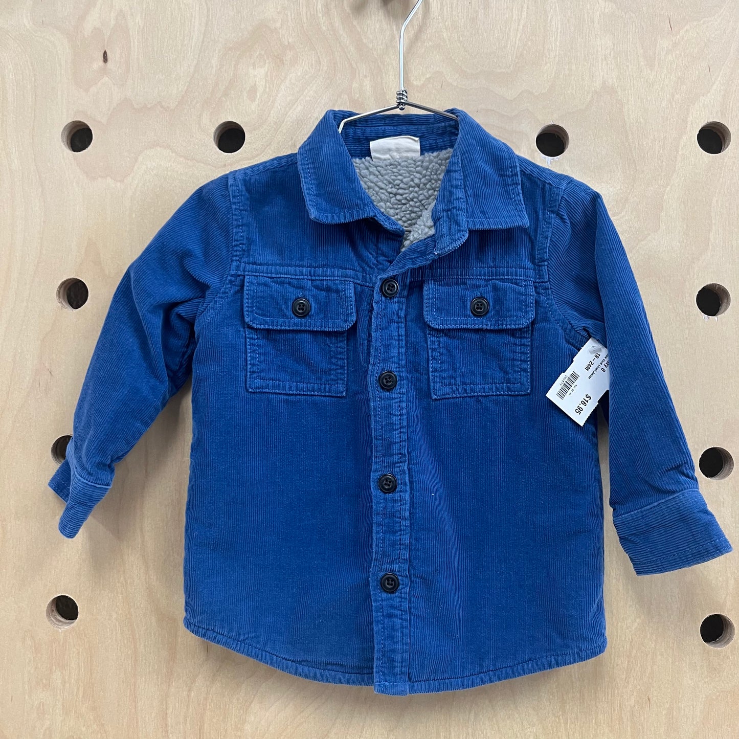 Blue Cord Lined Jacket