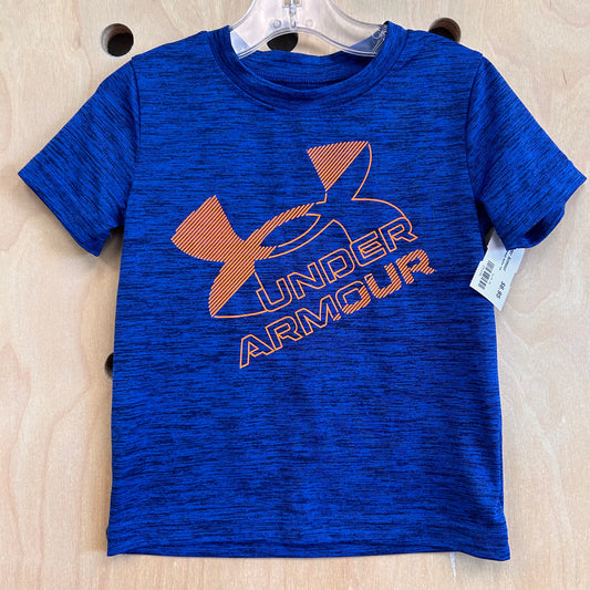 Navy + Orange Active Tee