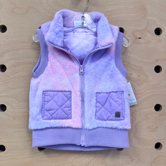 Pink & Purple Faux Fur Vest