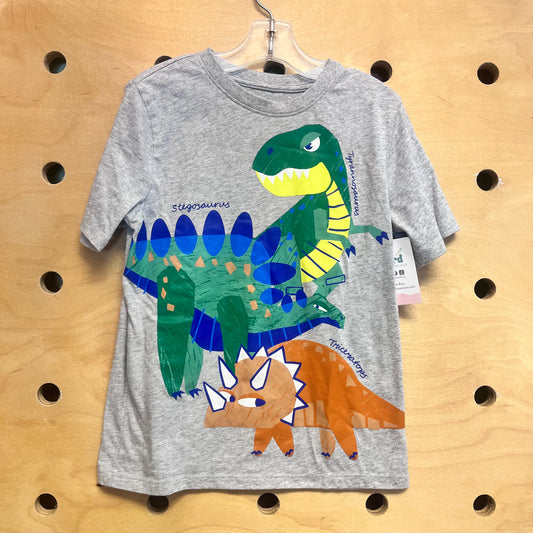 Grey Dinosaurs Tee