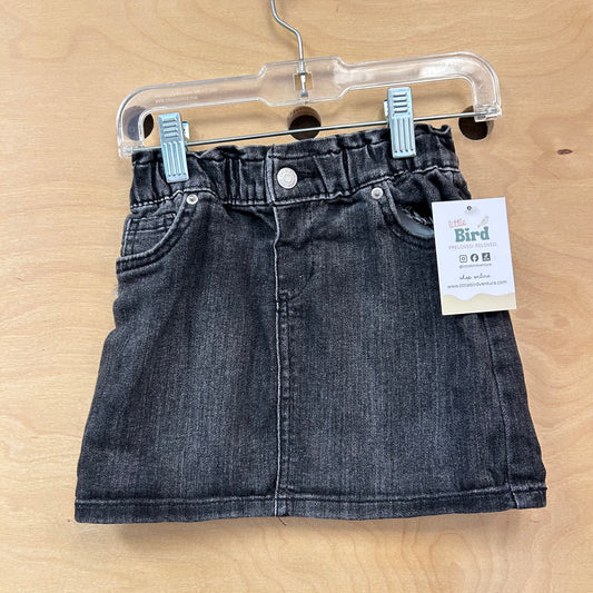Black Denim Skirt