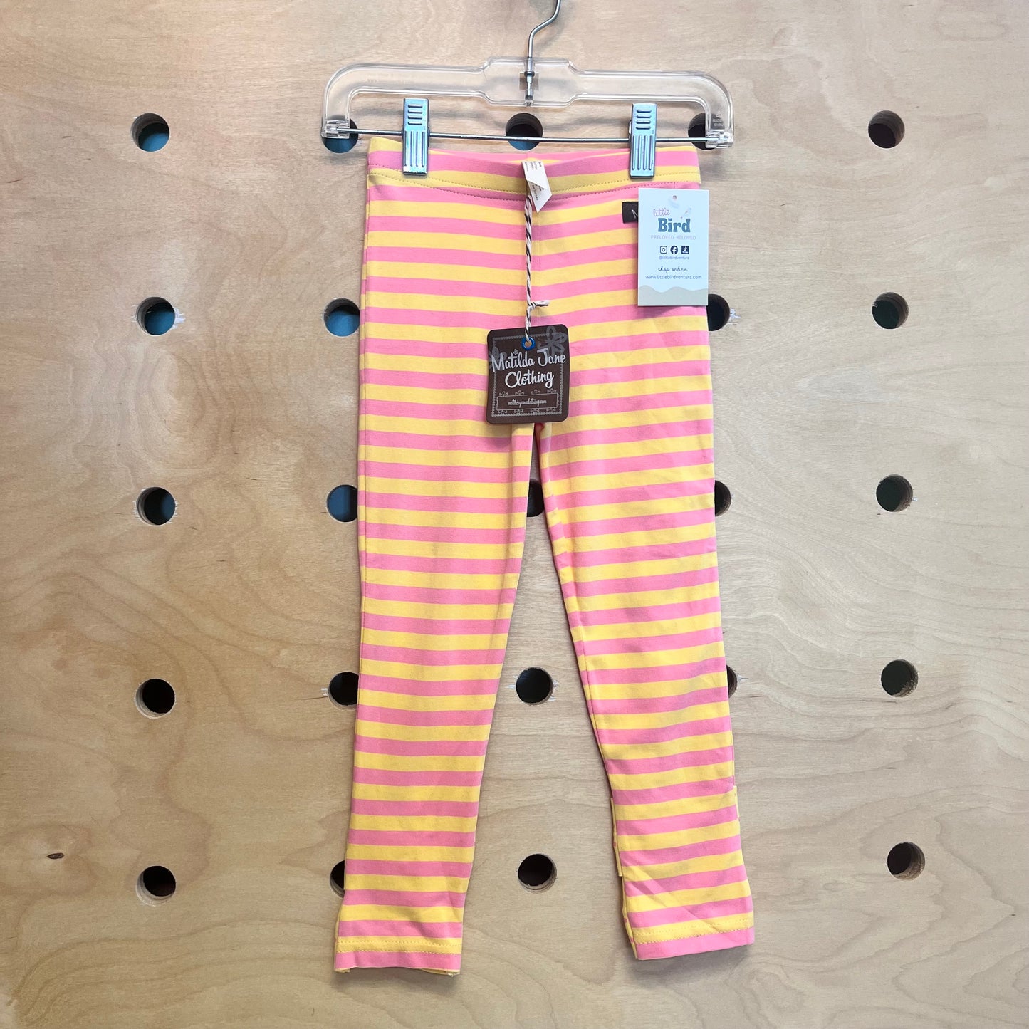 Yellow/Pink Bow-Back Leggings NEW!