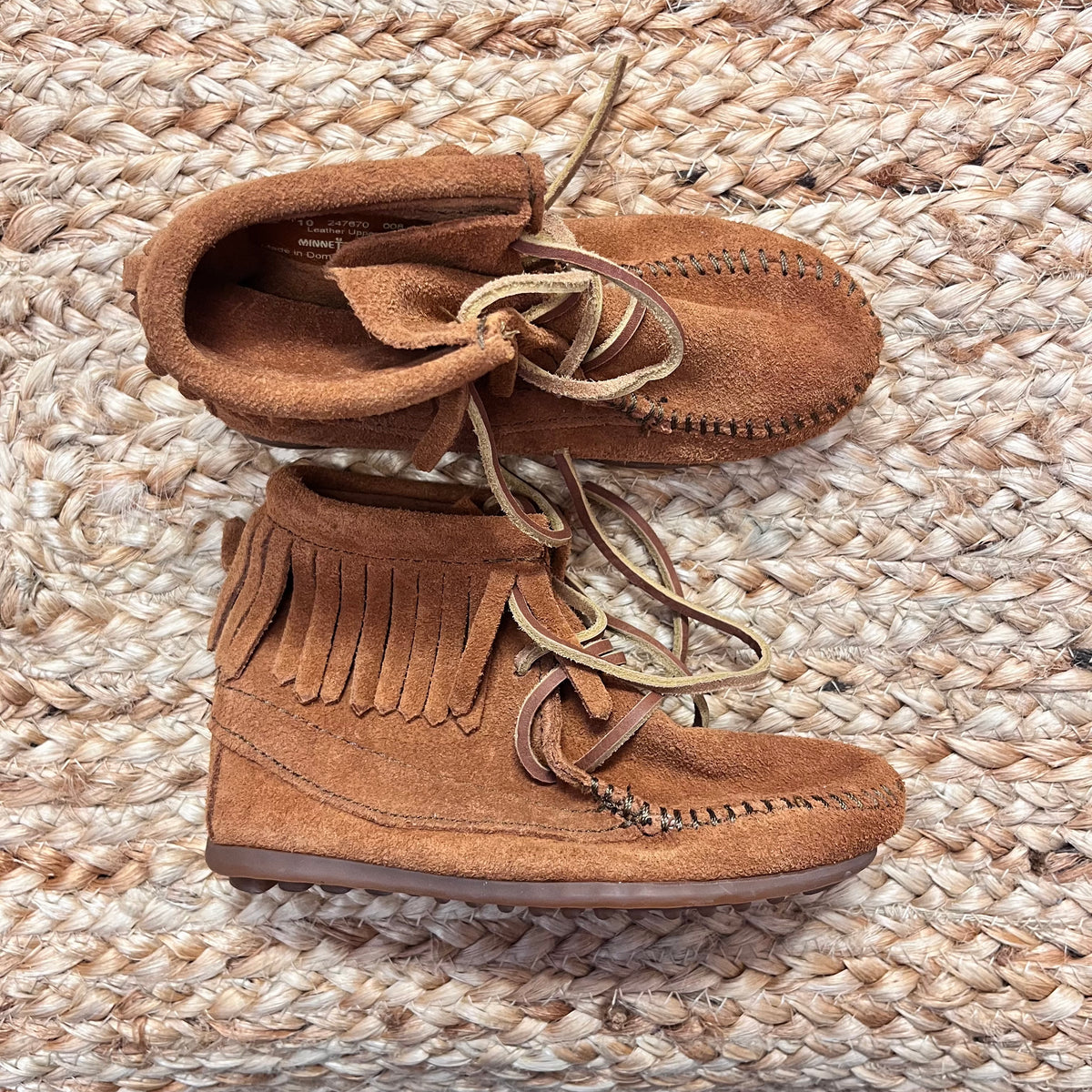 Brown Moccasin Booties