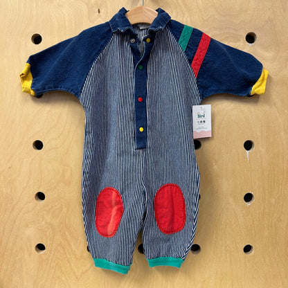 Bocu Denim Primary Colors Romper