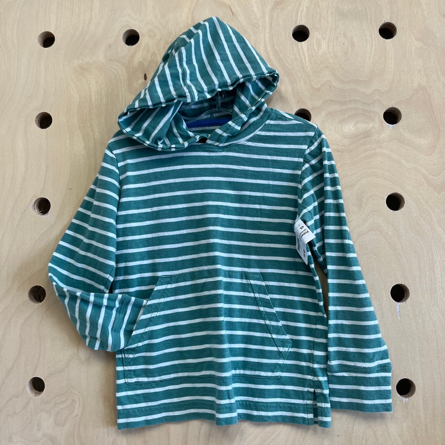 Teal Striped Hoodie Tee