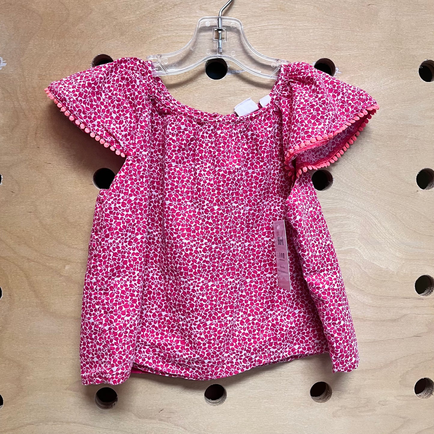 White/Pink Floral Tee