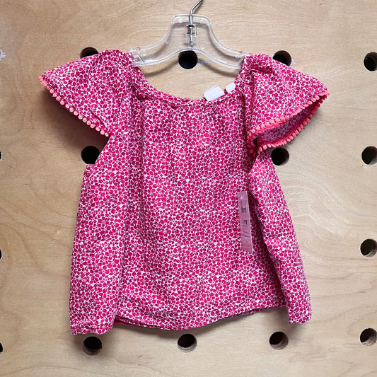 White/Pink Floral Tee
