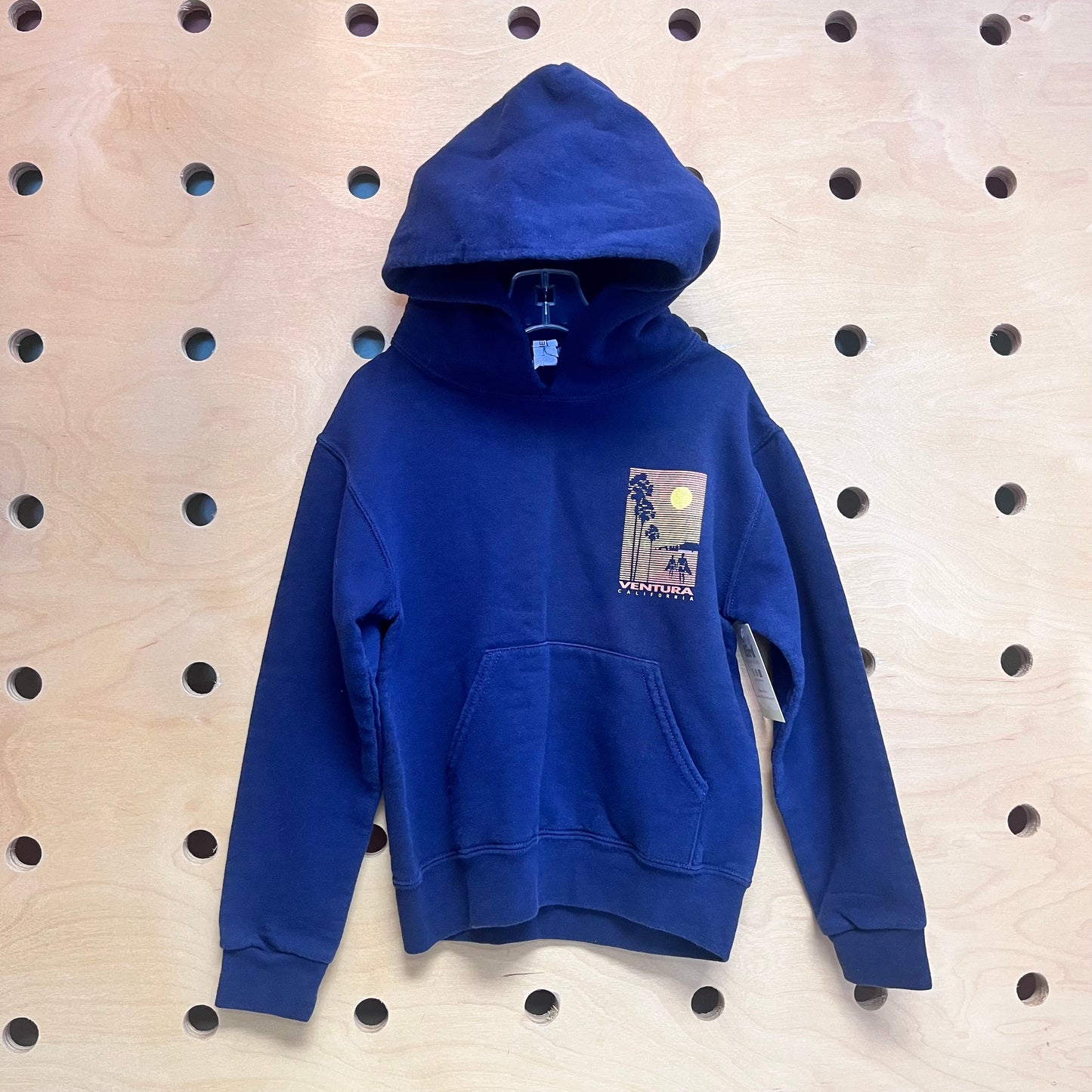 Navy Ventura Sunset Palm Hoodie