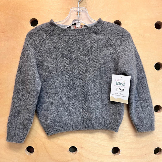 Grey 100% Cashmere Sweater