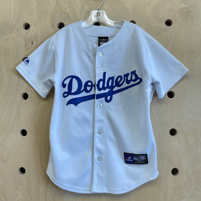 White Button Dodgers Jersey