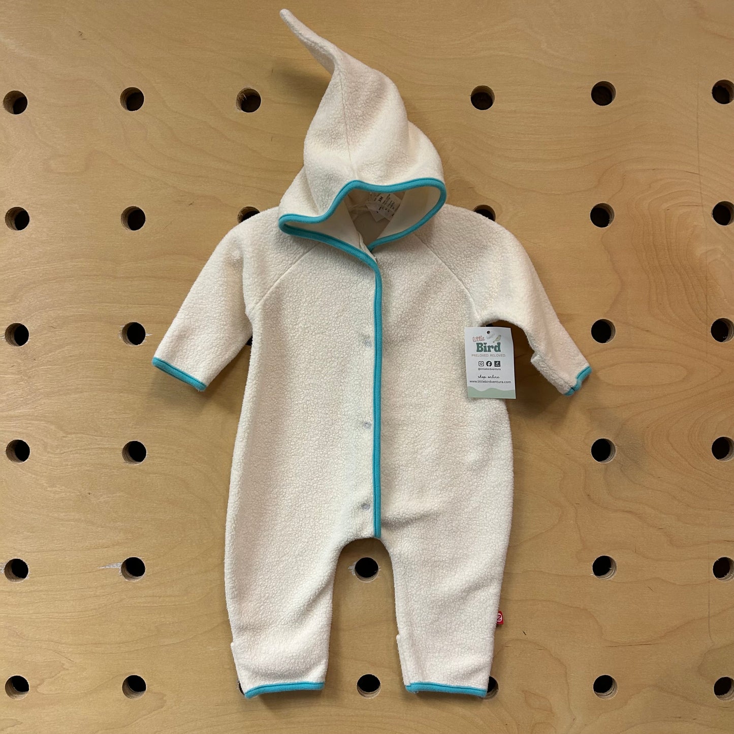 White/Blue Fleece Bunting