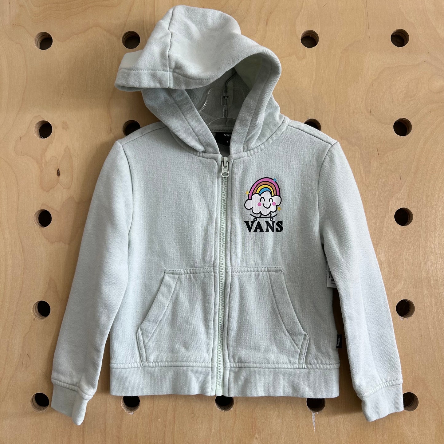 Happy Rainbow Cloud Skater Zip Hoodie