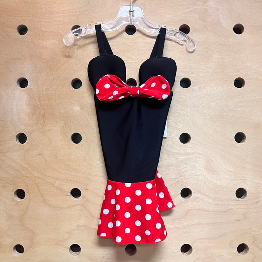 Black/Red Minnie Mouse Swimsuit