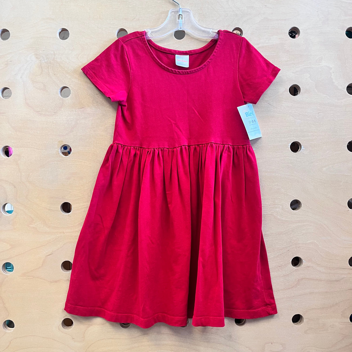 Red Cotton Twirl Dress